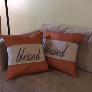Handmade “blessed” pillow.